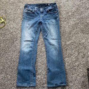 Gorgeous miss me easy boot cut jeans. More relaxed through the hips and butt.